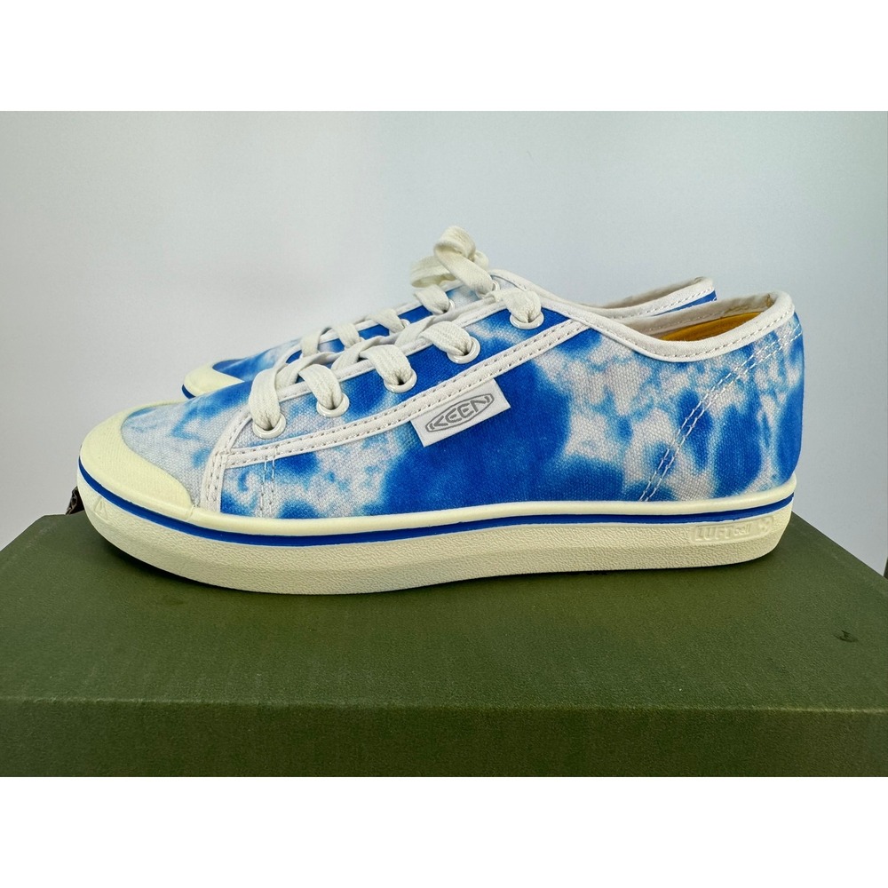 KEEN Elsa Lite Women's Tie Dye Blue White Canvas Sneakers Shoes Size 5.5‎ - Picture 3 of 5